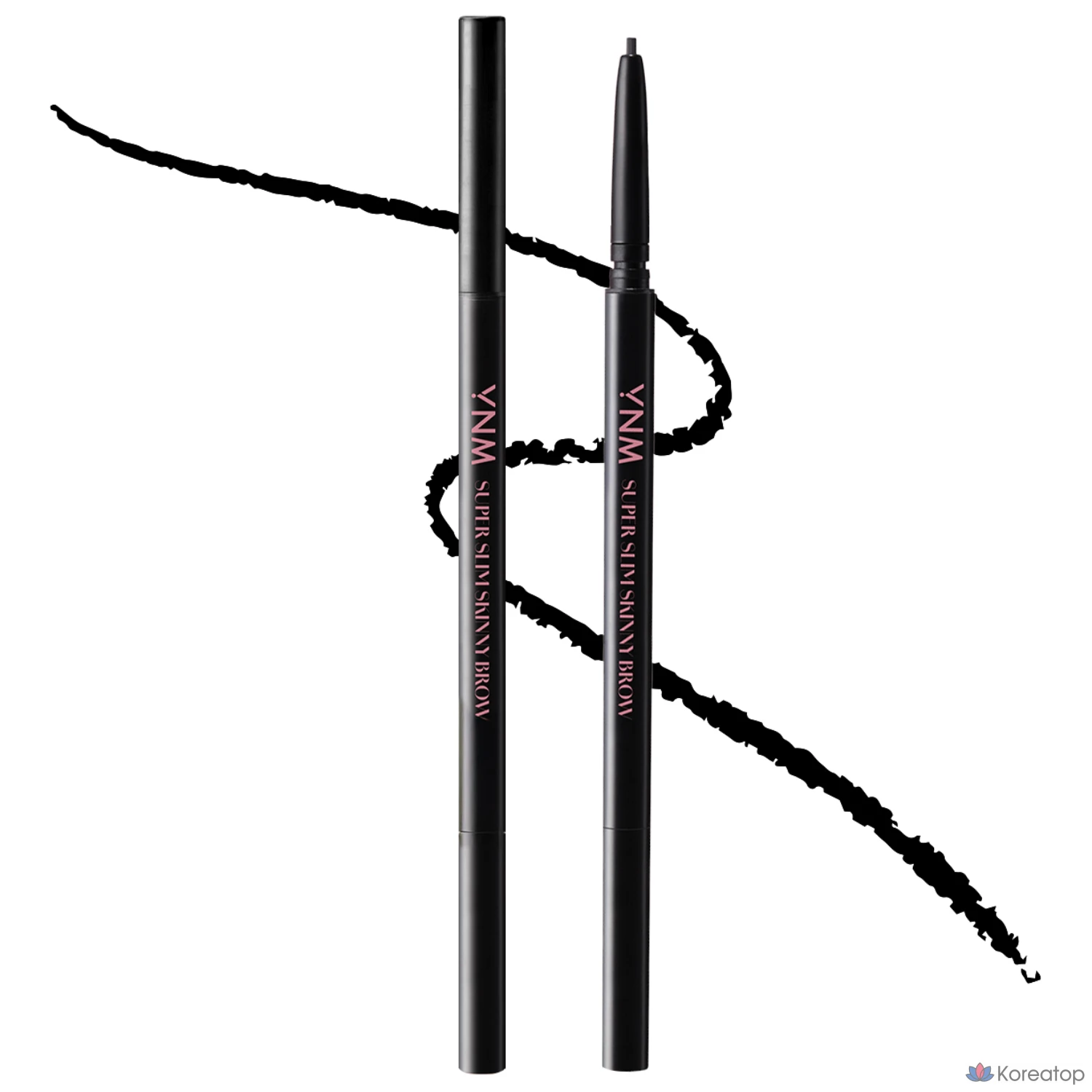 Карандаш для бровей YNM Super Slim Skinny Brow, оттенок 01 Black, 1 шт.