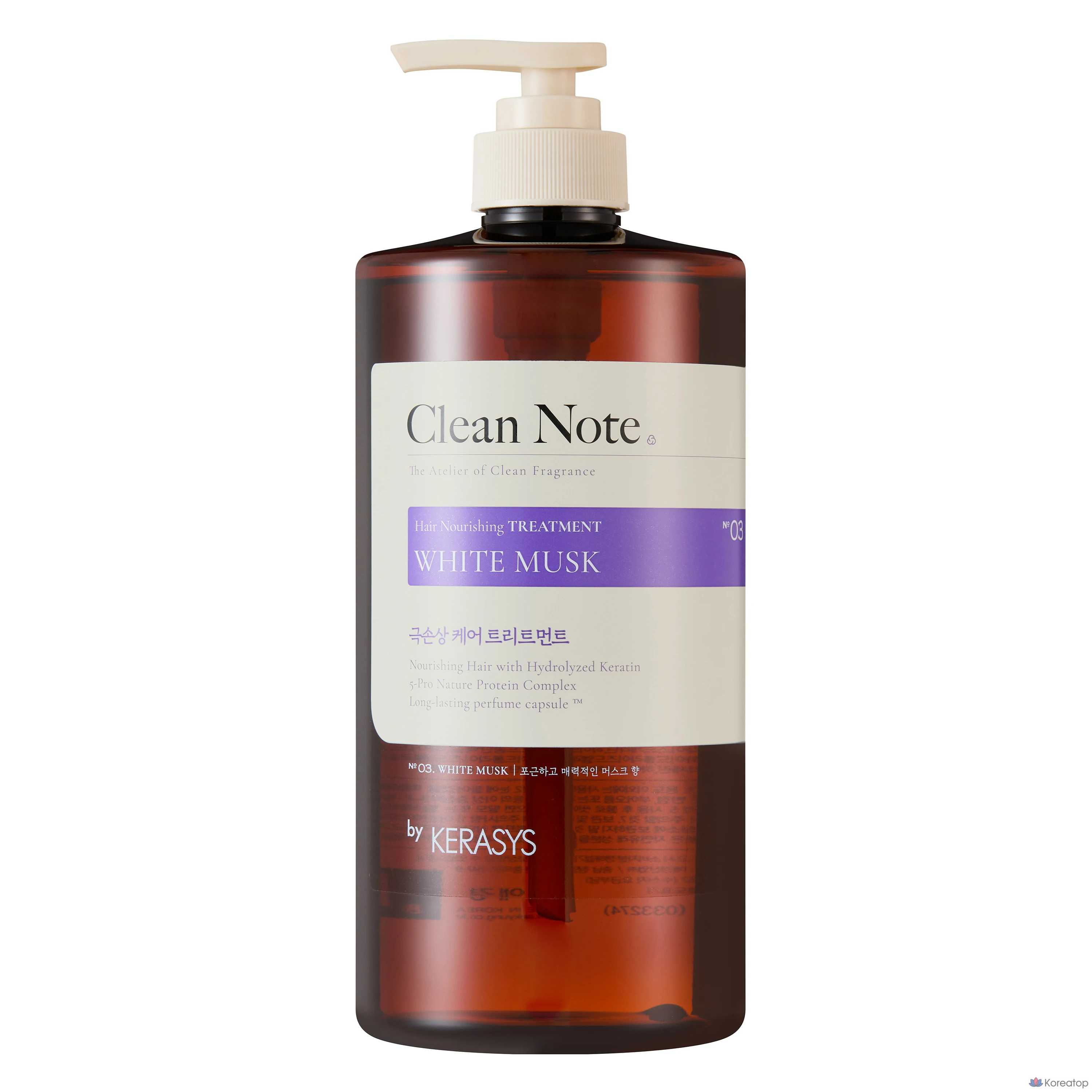 Кондиционер-ополаскиватель для волос KeraSys Clean Note White Musk Hair Treatment, 1 л, 1 шт.