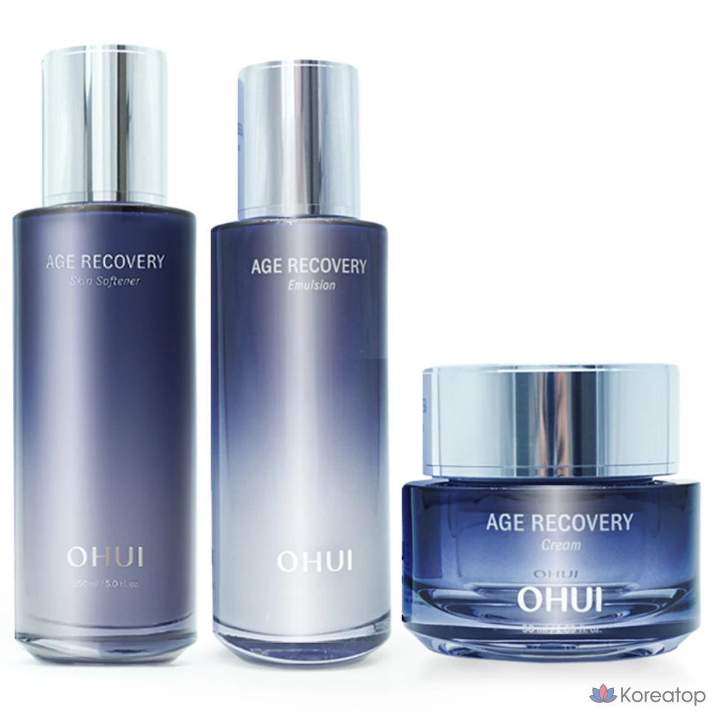 Набор для ухода Ohui Age Recovery 3-piece Set (Toner Softener + Emulsion + Cream), 1 шт.