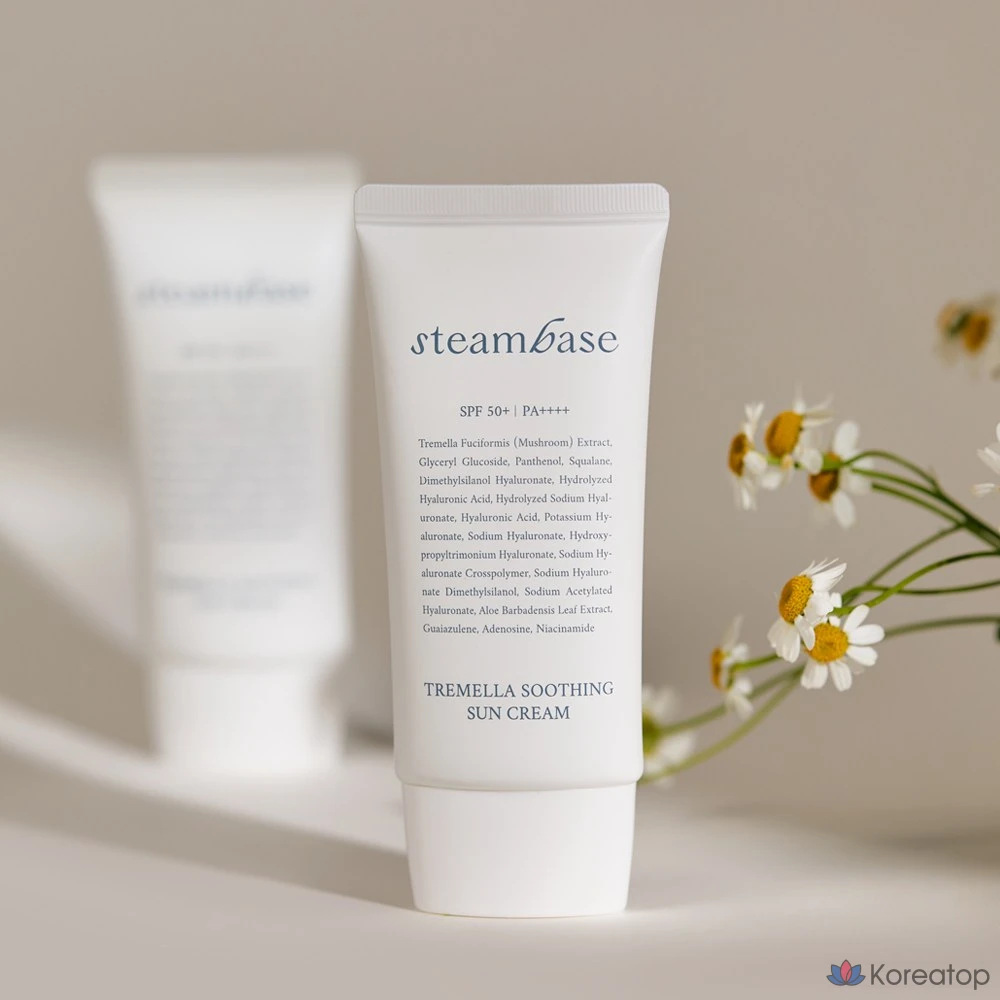 Солнцезащитный крем Steambase Tremella Moisture Lotion Sun Cream SPF 50+ PA++++, 50 мл, 1 шт.