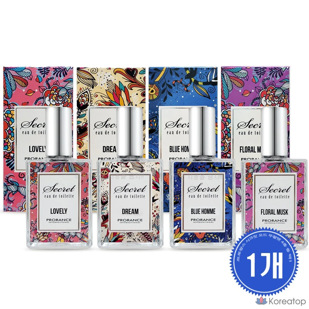Парфюмерная вода Prorance Secret Eau de Toilette, 15 мл, 1 шт.