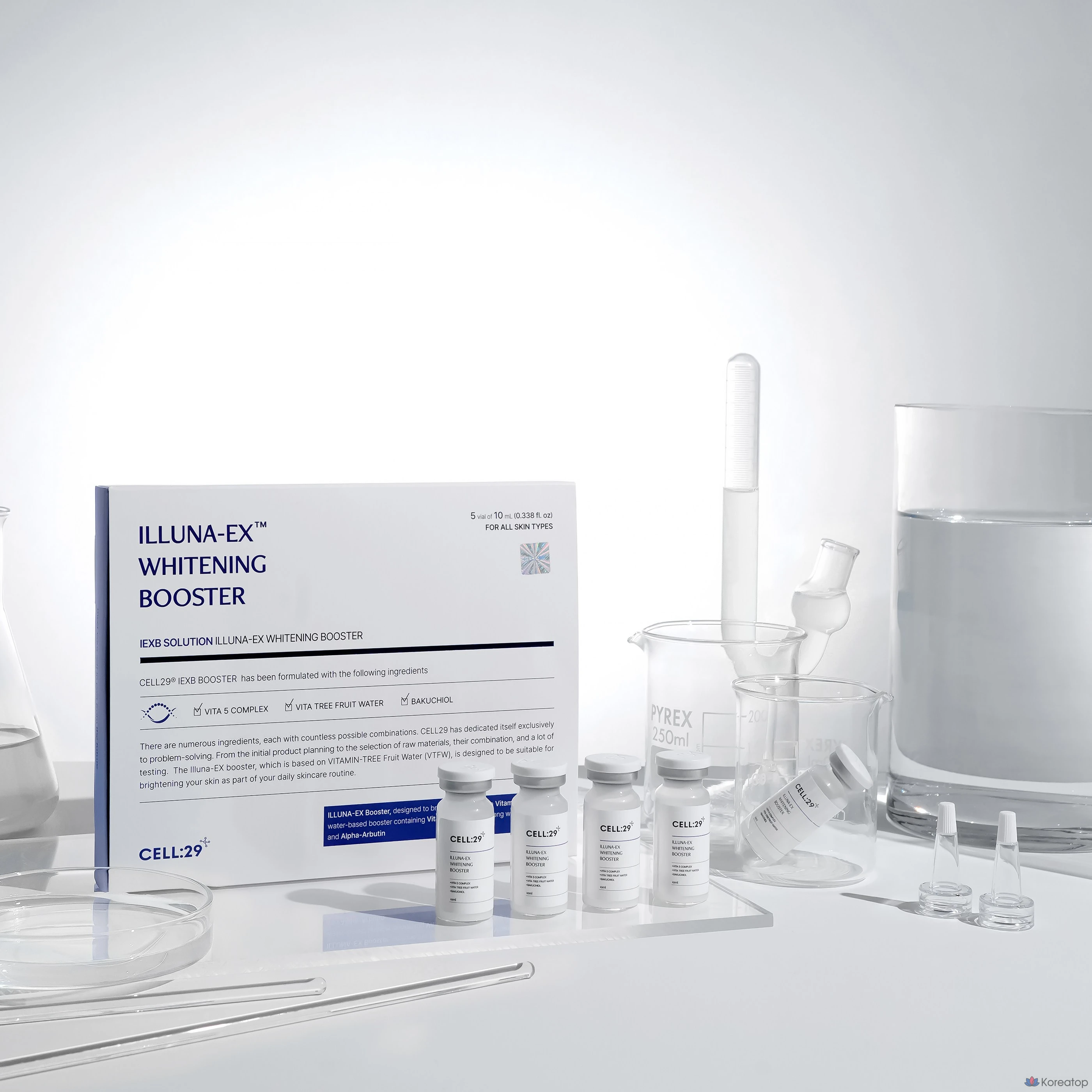 Ампульная сыворотка Cell29 Illuna EX Booster Ampoule White Tone Lifting, 50 мл, 1 шт.