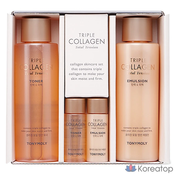 Набор для ухода Tony Moly Triple Collagen Total Tension 2-piece Set, 1 шт.