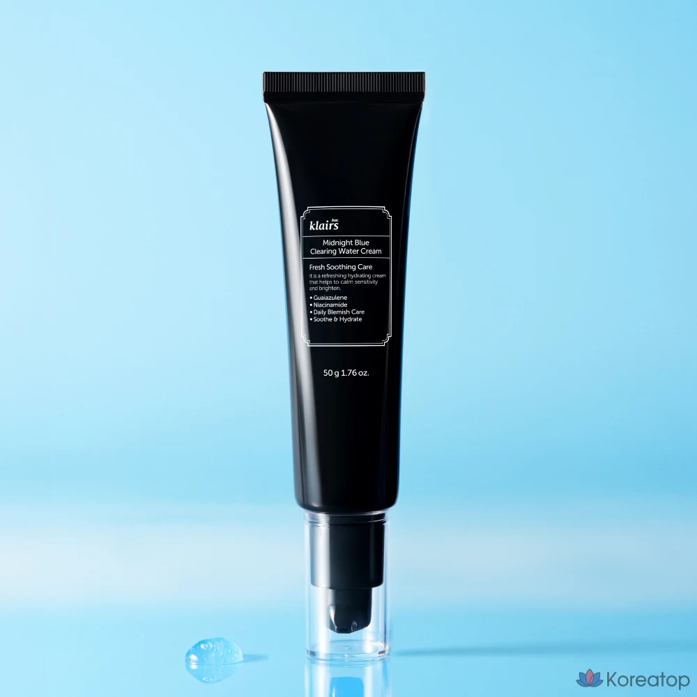 Крем Dear, Klairs Midnight Blue Clearing Water Cream, 50 г, 1 шт.