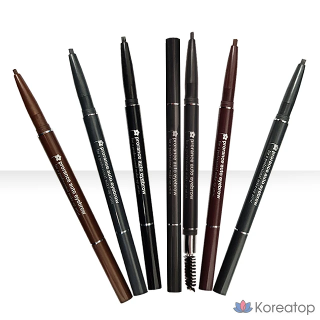 Карандаш для бровей Prorance Auto Eyebrow Pencil, оттенок 11 Черный, 2 шт.