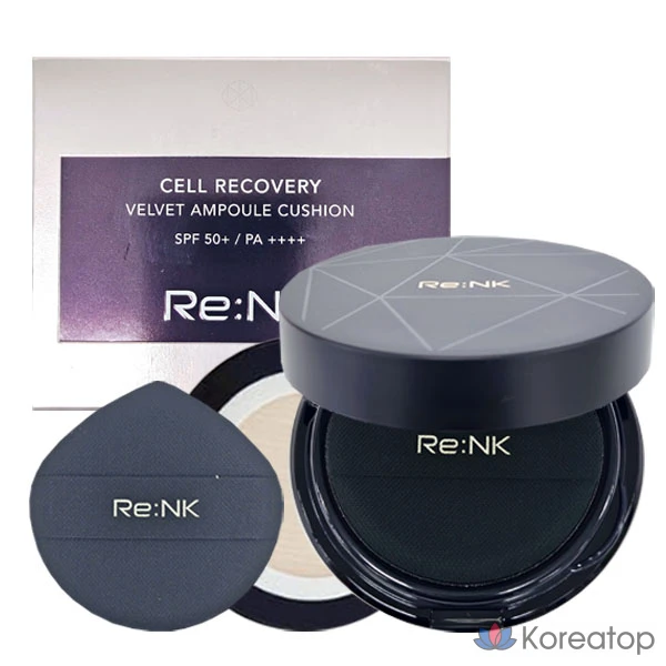Кушон Re:Nk Cell Recovery Velvet Ampoule Cushion, оттенок 23 Warm Beige, 14 г, 2 шт.