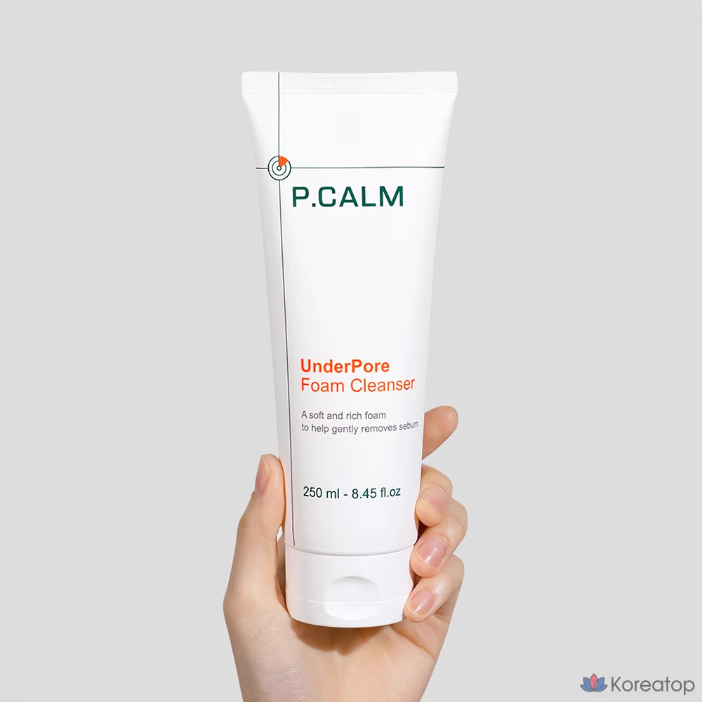 Гель-пенка для умывания P.CALM Under Pore Bateka Foam Cleansing, 250 мл, 1 шт., фото 2