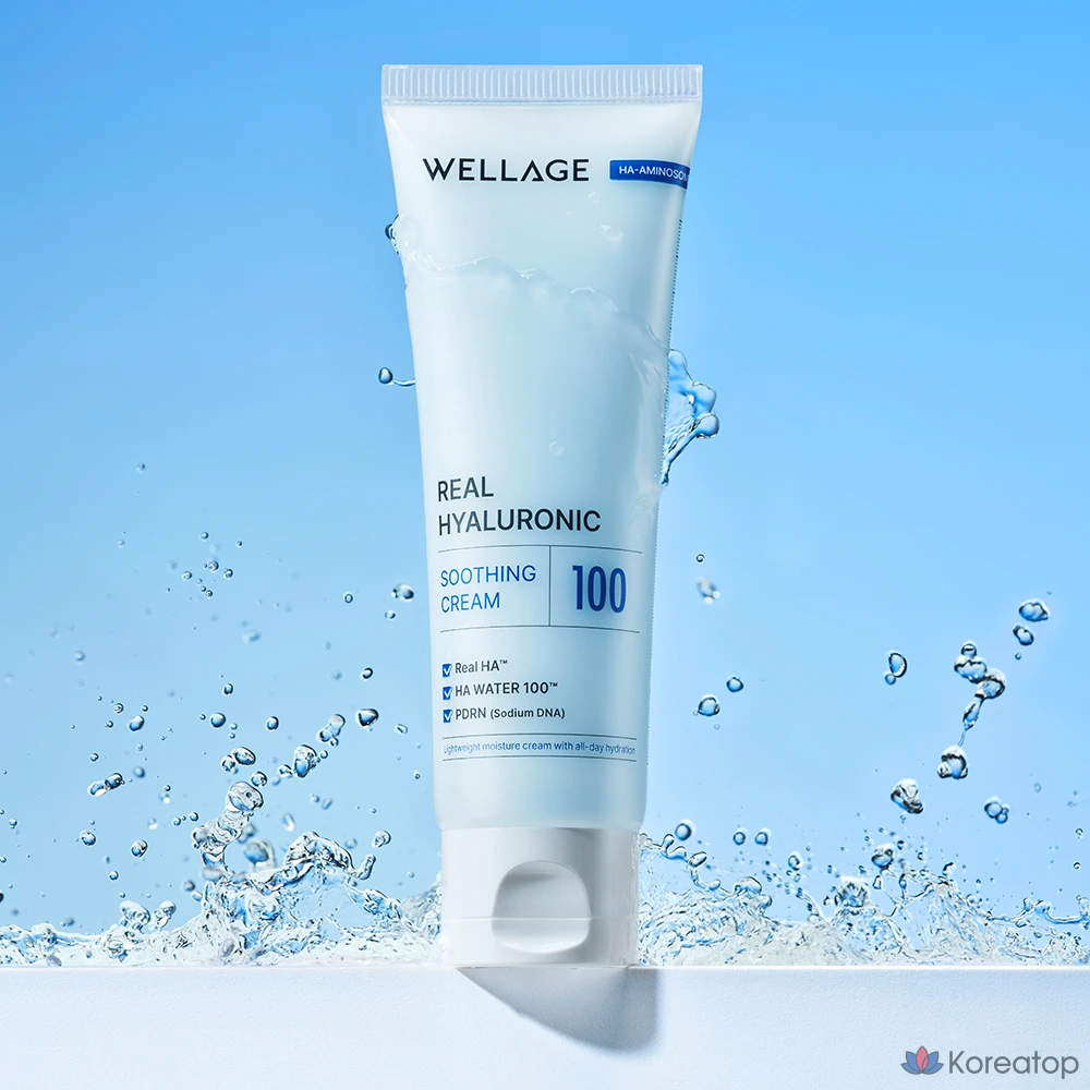 Крем WELLAGE Real Hyaluronic Soothing Cream, 80 мл, 1 шт.
