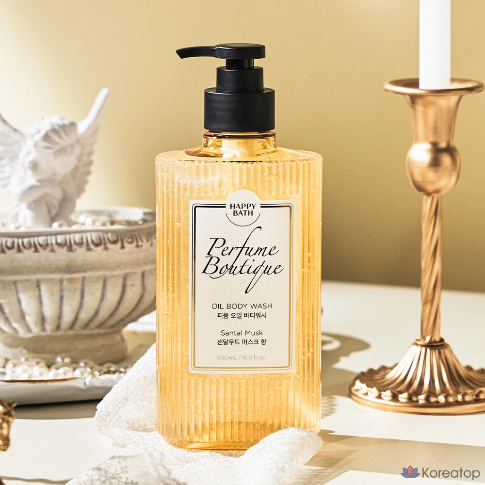 Гель для душа Happy Bath Perfume Boutique Oil Body Wash Sandalwood Musk, 500 мл, 1 шт.