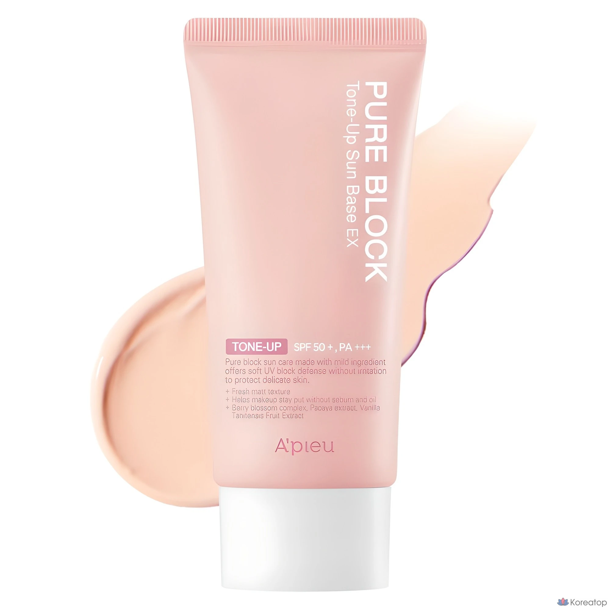 Солнцезащитный крем A'Pieu Pure Block Tone Up Sun Base EX SPF50+ PA+++, 50 мл, 1 шт.