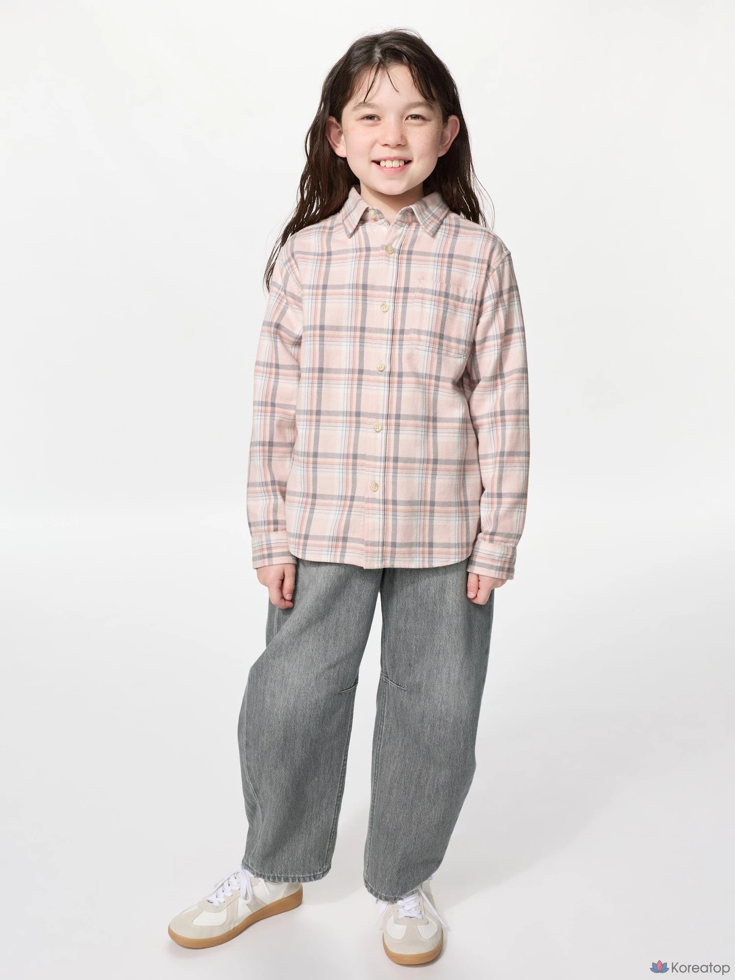 Рубашка детская Uniqlo Flannel Check Shirt A