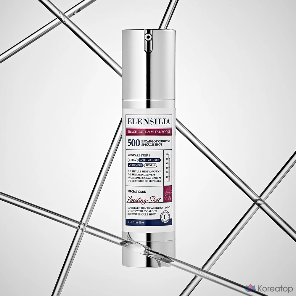 Сыворотка Elensilia Escargot Original Snail Serum Needle Essence 500 Shot, 50 мл, 1 шт.