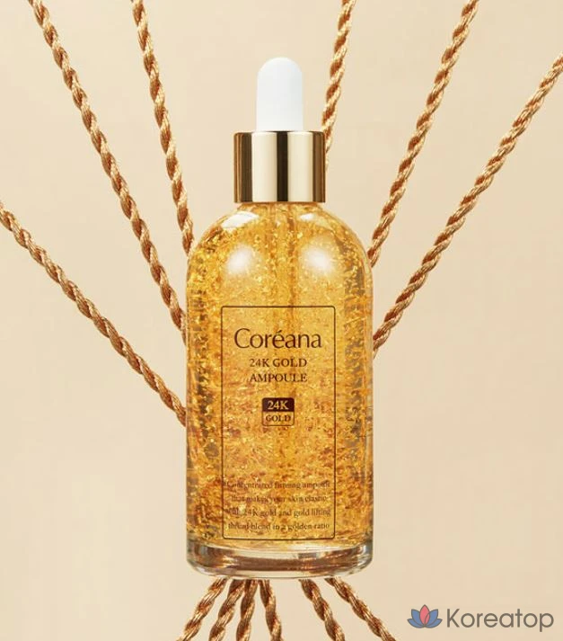 Ампульная сыворотка Coreana 24K Gold Ampoule, 100 мл, 1 шт.