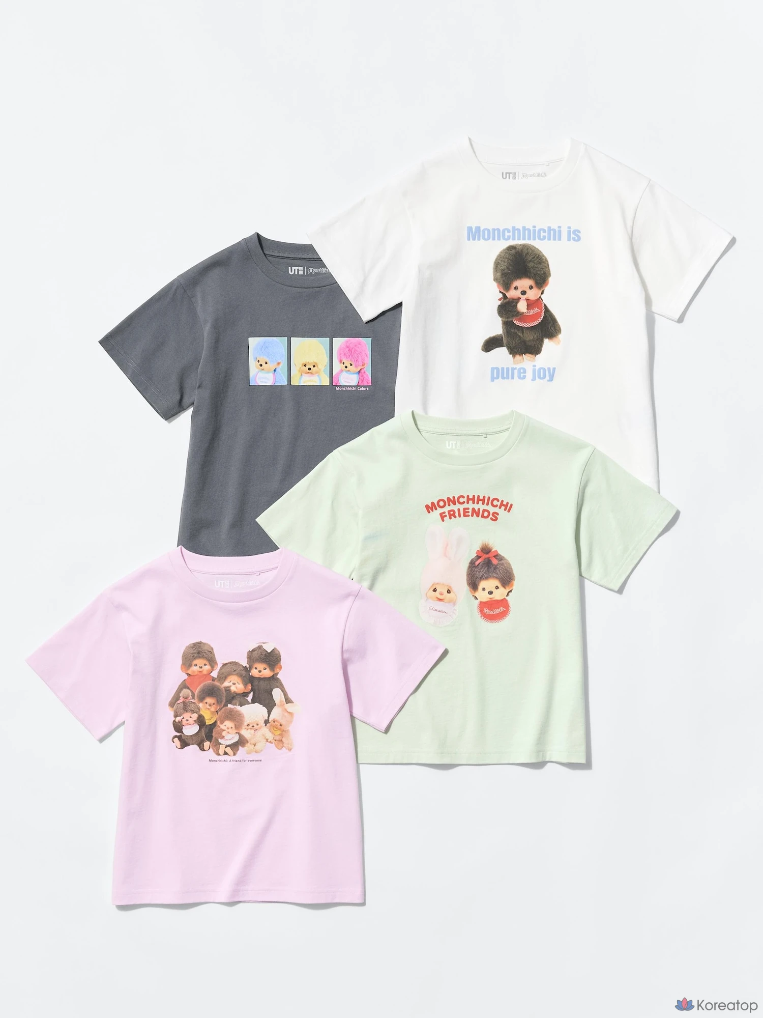 Футболка для девочек Uniqlo Monchhichi UT Graphic T