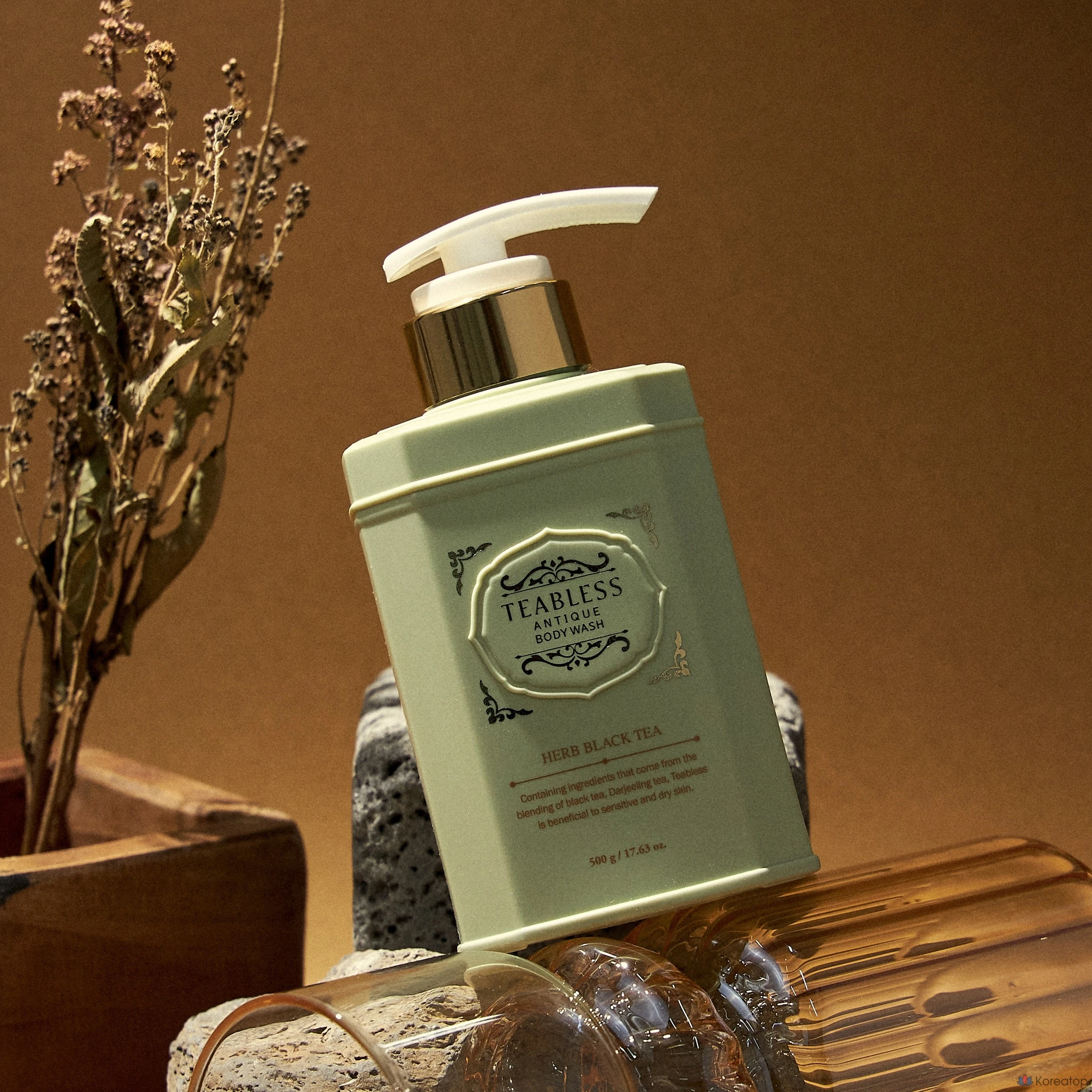 Гель для душа TEABLESS Antique Body Wash Herbal Black Tea, 500 г, 1 шт.