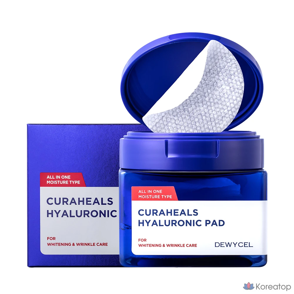 Пилинг-пэды DEWYCEL Curaheals Hyaluronic Pad, 70 шт.