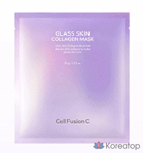 Тканевая маска для лица CELL FUSION C Glass Skin Collagen Mask, 30 шт., фото 2