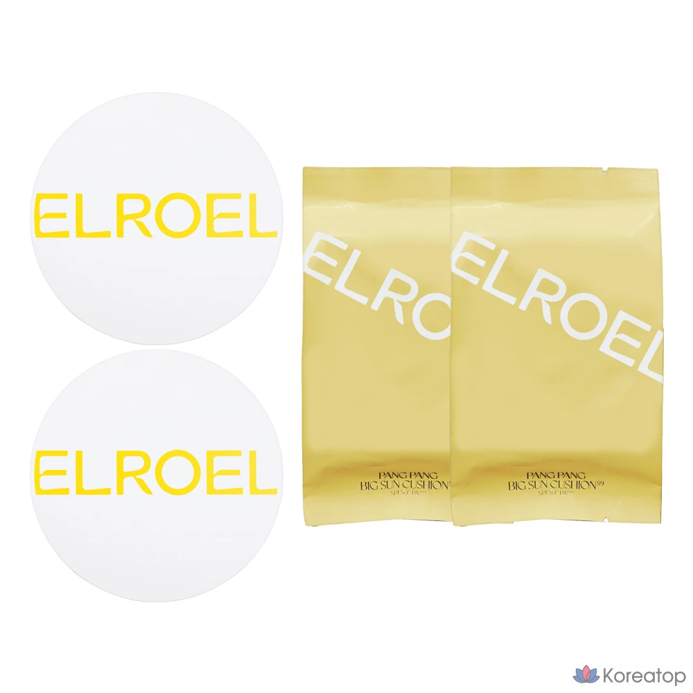 Солнцезащитный кушон ELROEL Pang Pang Big Sun Cushion, 100 г, 4 шт.