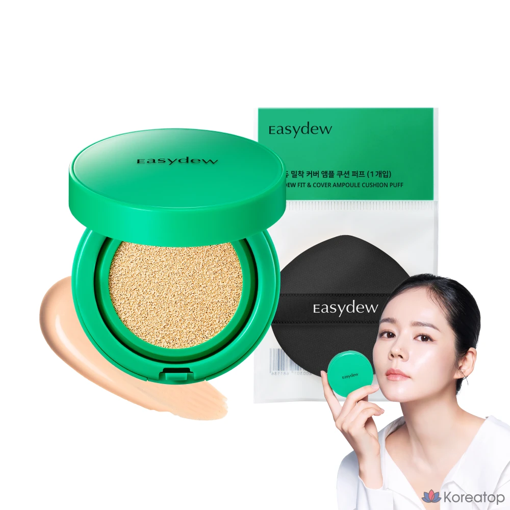Тональный кушон Easydew Melavitoning Ampoule Cushion Puff, оттенок 19 Fair, 13 г, 1 шт.