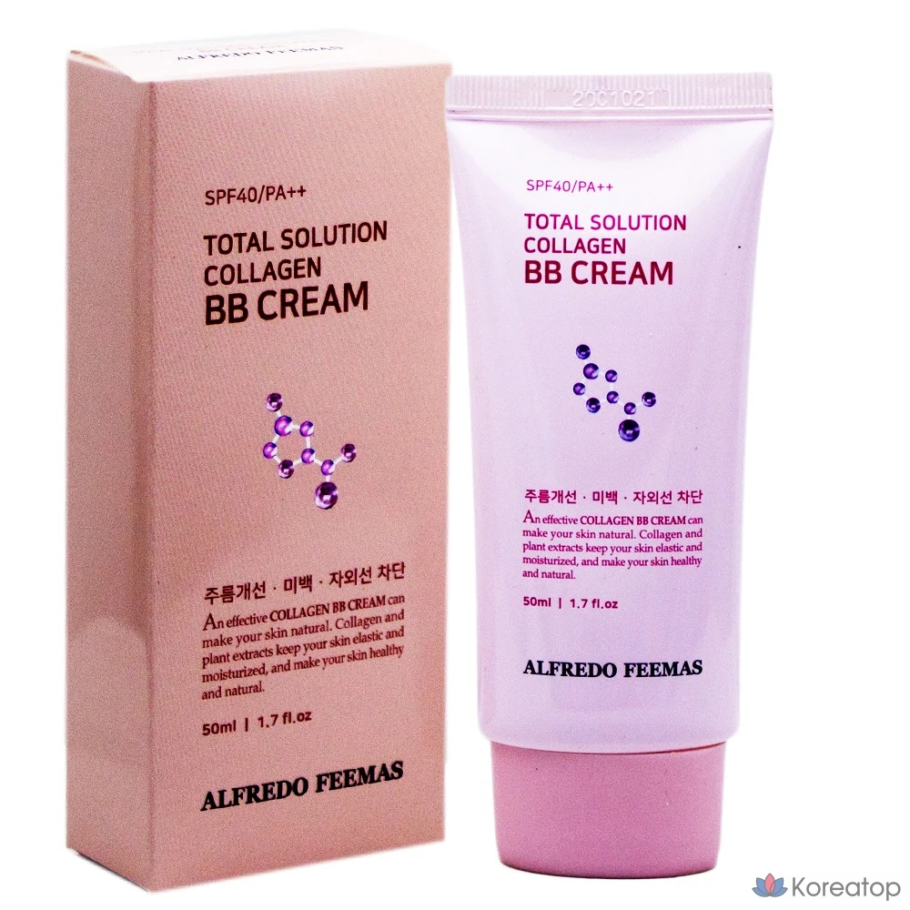 Тональный крем Alfredo Feemas Total Solution Collagen BB Cream, 50 мл, 1 шт.