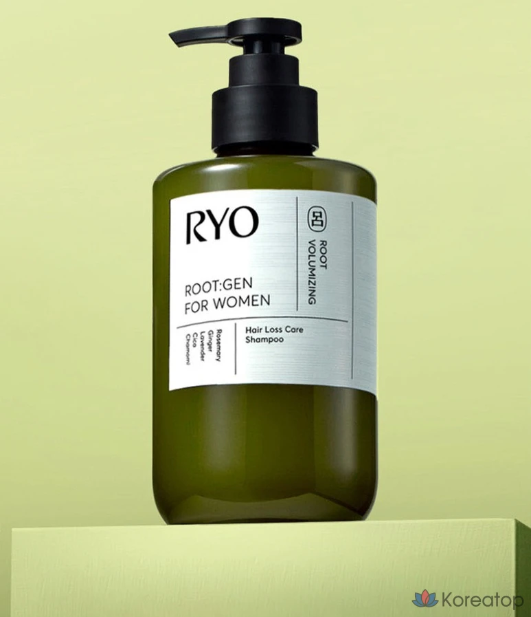 Шампунь Ryo Rootgen Women’s Customized Hair Loss Care, аромат бергамота и лаванды, 242 мл, 1 шт.