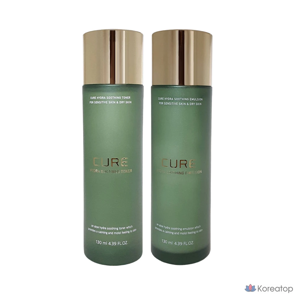 Набор для ухода KIM JEONG MOON Aloe Cue Hydra Soothing Emulsion 130ml + Toner 130ml, 1 шт.