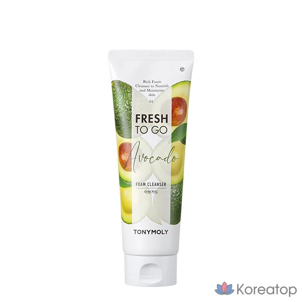 Пенка для умывания Tony Moly Fresh to Go Avocado Foam Cleanser, 170 мл, 1 шт.