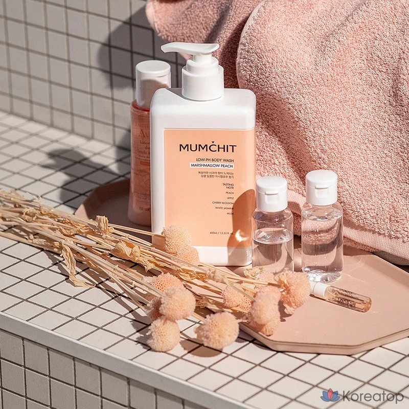 Гель для душа MUMCHIT Mild Acid Body Wash Marshmallow Peach, 400 мл, 1 шт.