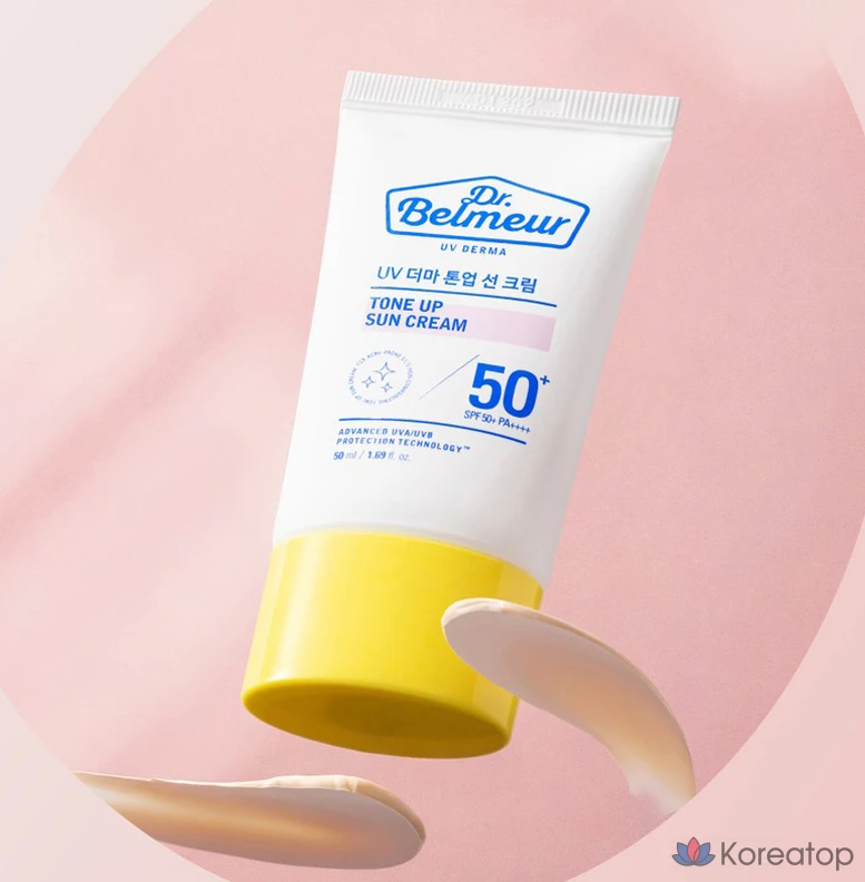 Солнцезащитный крем The Face Shop Dr. Belmeur UV Derma Tone-Up SPF50+ PA++++, 50 мл, 1 шт.