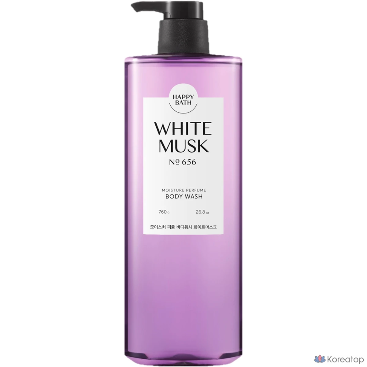 Гель для душа Happy Bath Moisture Perfume Body Wash, аромат White Musk, 760 г, 1 шт.