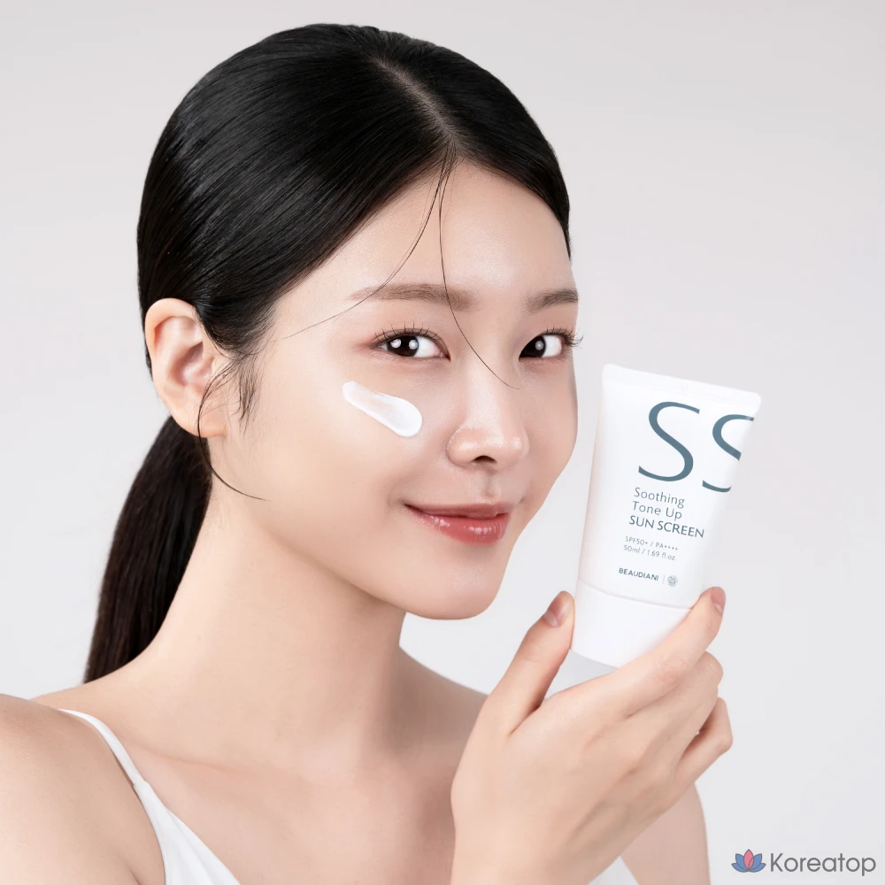 Солнцезащитный крем Beaudiani Soothing Tone-up Sunscreen SPF50+ PA++++, 50 мл, 1 шт.