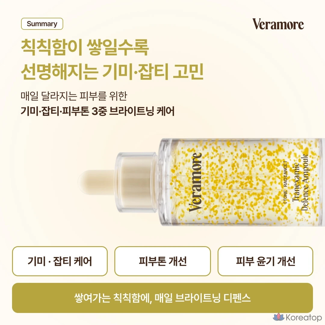 Ампульная сыворотка VERAMORE Tone Radiance Tranexamic Defense Ampoule, 50 мл, 1 шт.