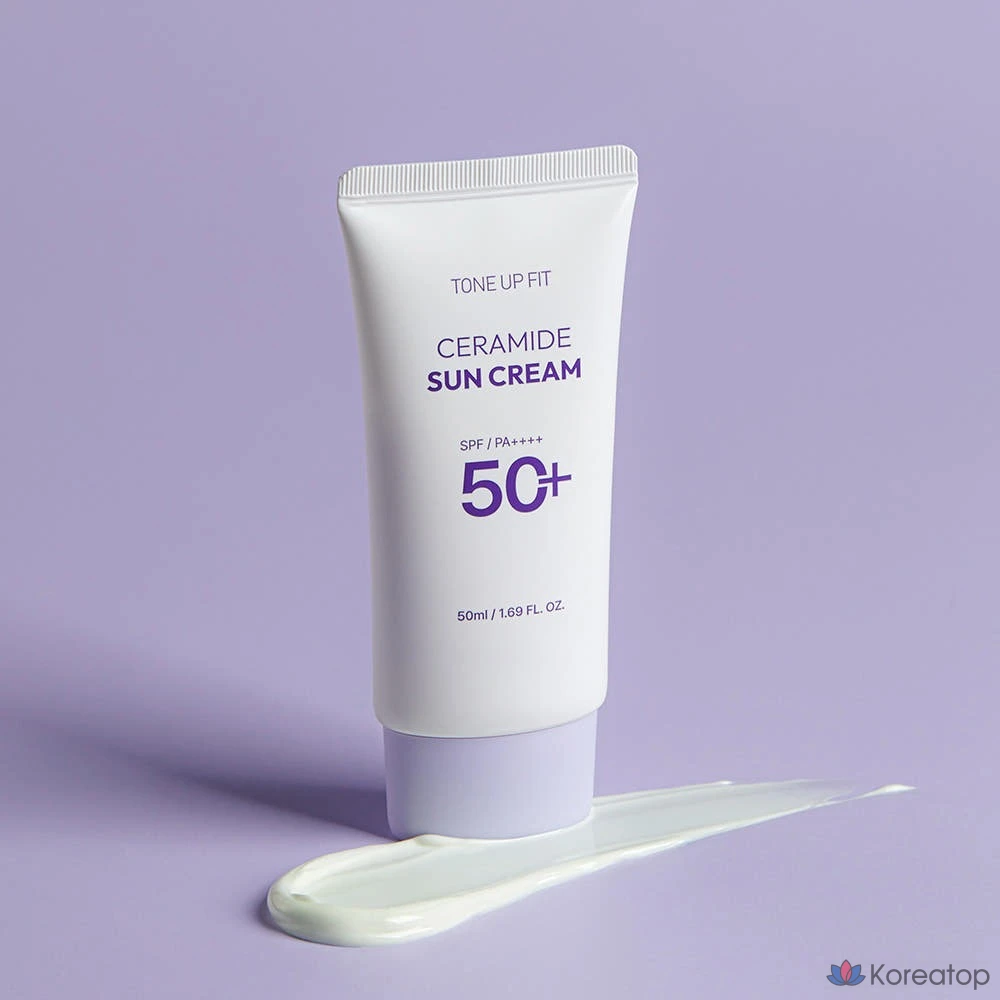 Солнцезащитный крем Charmzone Tone-Up Fit Ceramide Sun Cream SPF 50+ PA++++, 50 мл, 1 шт.