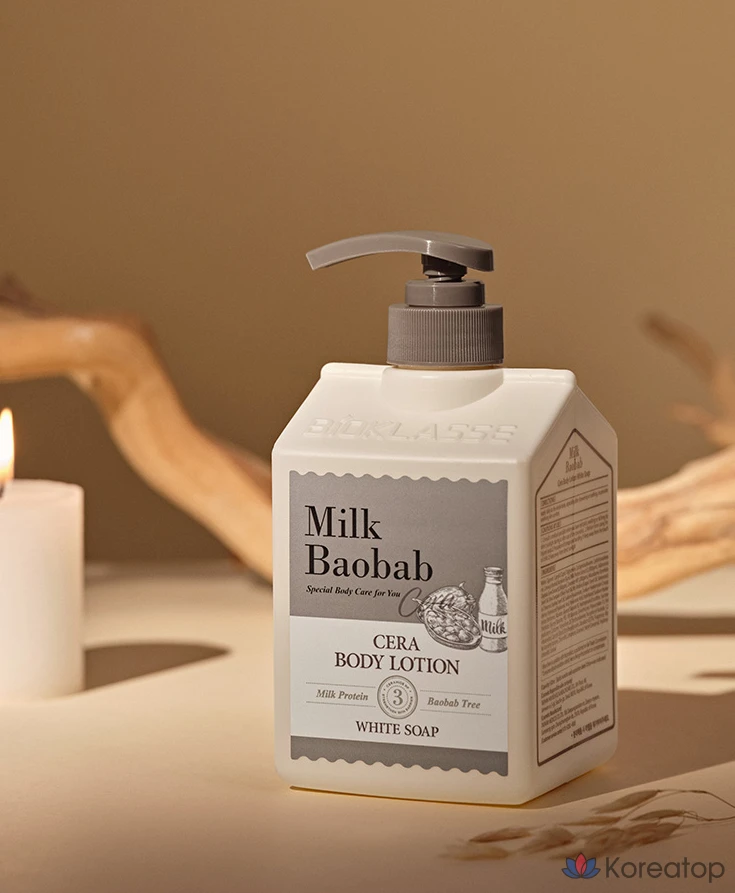 Лосьон для тела Milk Baobab Cera White Soap, 600 мл, 1 шт.