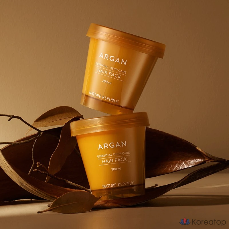 Маска для волос Nature Republic Argan Essential Deep Care Hair Pack, 200 мл, 1 шт.