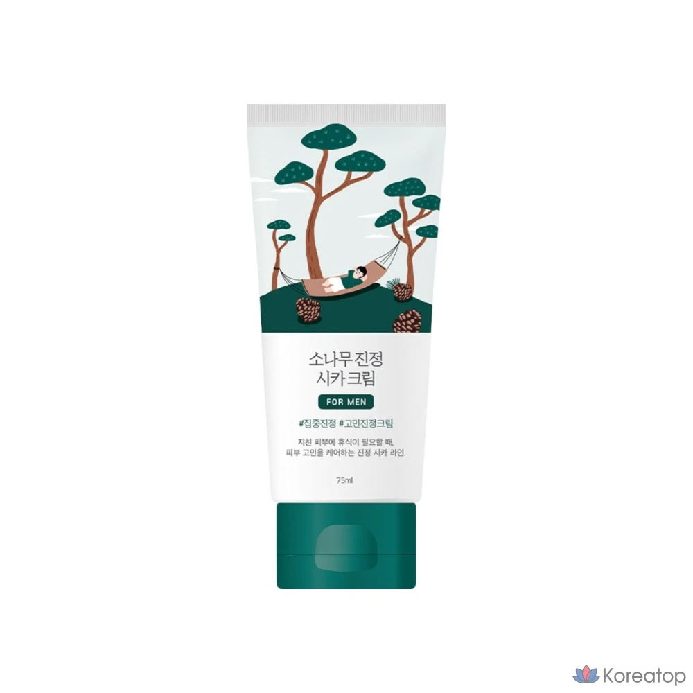 Крем для лица Round Lab For Men Pine Calming Cica Cream, 75 мл, 1 шт.
