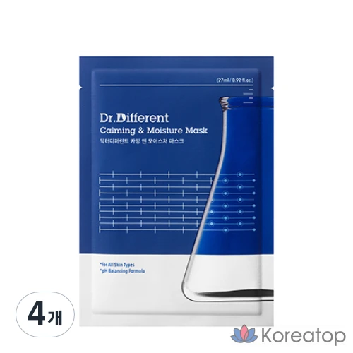 Тканевая маска для лица Dr. Different Calming & Moisture Mask Sheet, 4 шт.