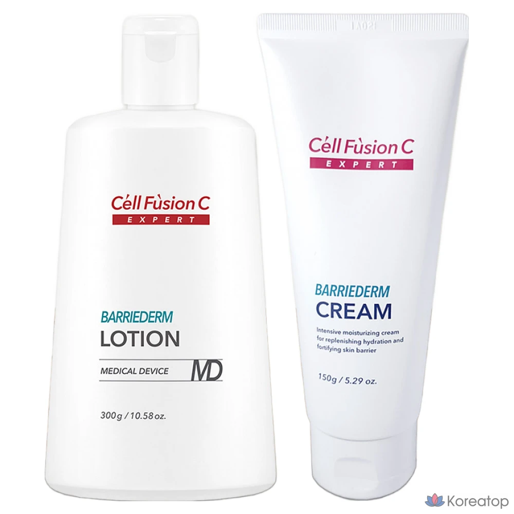 Набор для ухода CELL FUSION C Expert Barrierdum Cream 150g + Lotion 300g, 1 шт.