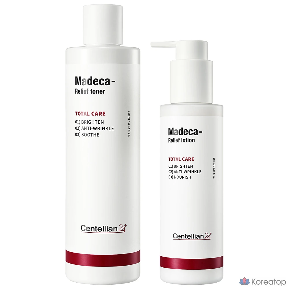 Набор для ухода Centellian24 Madeca Relief 2-piece Set (Toner + Lotion), 1 шт.