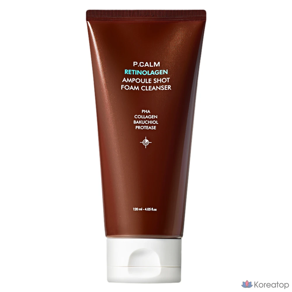 Гидрофильное масло P.CALM Retinolagen Ampoule Shot Foam Cleanser, 120 мл, 1 шт.