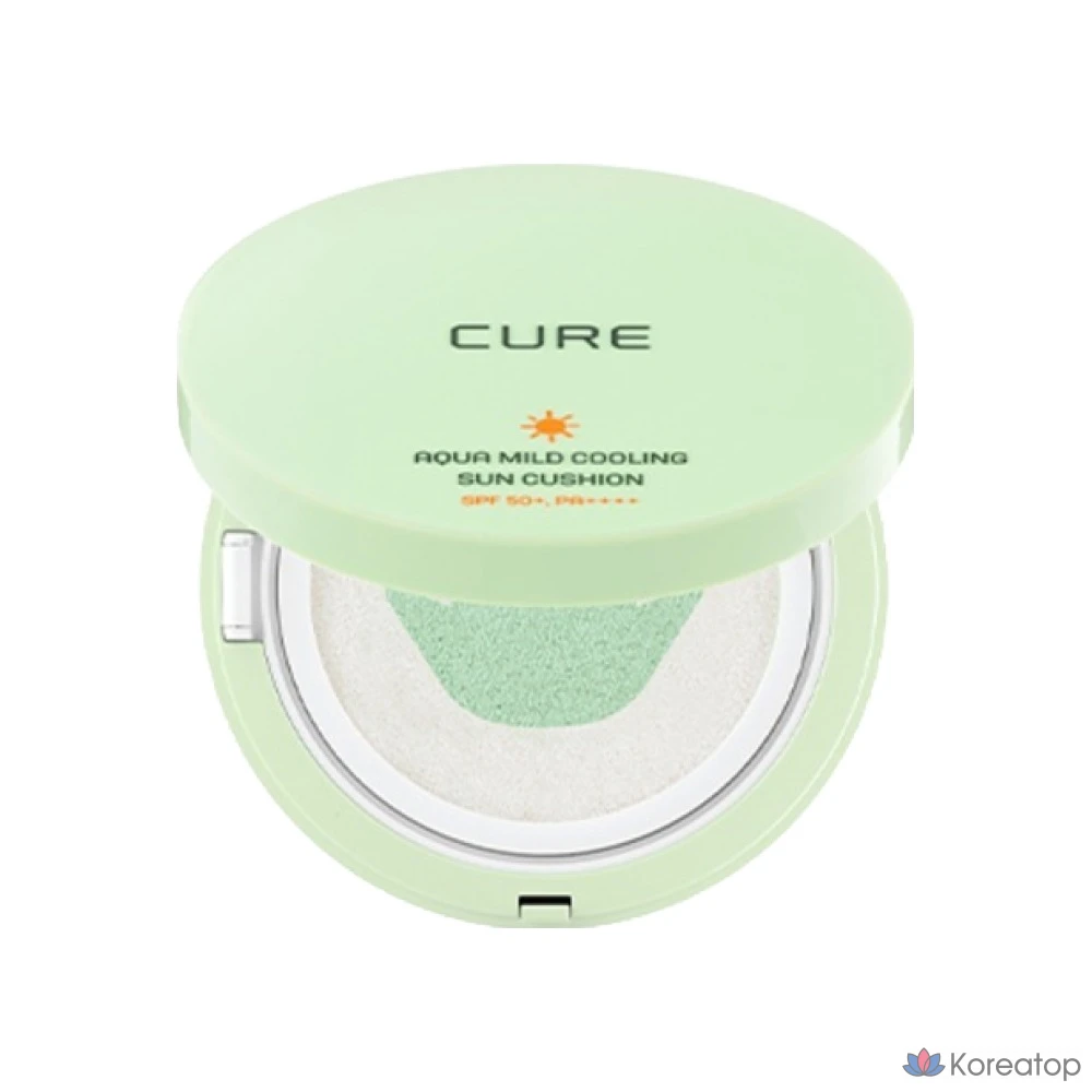 Солнцезащитный кушон KIM JEONG MOON Aloe La Sense Roe Cure Aqua Mild Cooling Sun Cushion SPF50+ PA++++, 25 г, 1 шт.