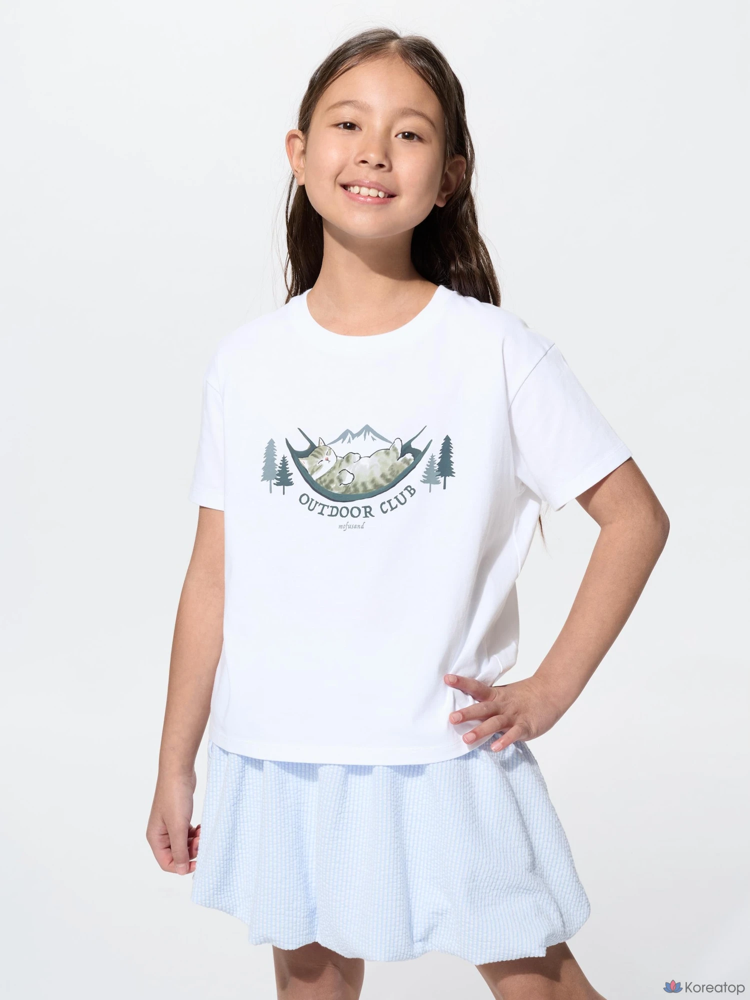 Футболка для девочек Uniqlo mofusand UT Graphic T-Shirt