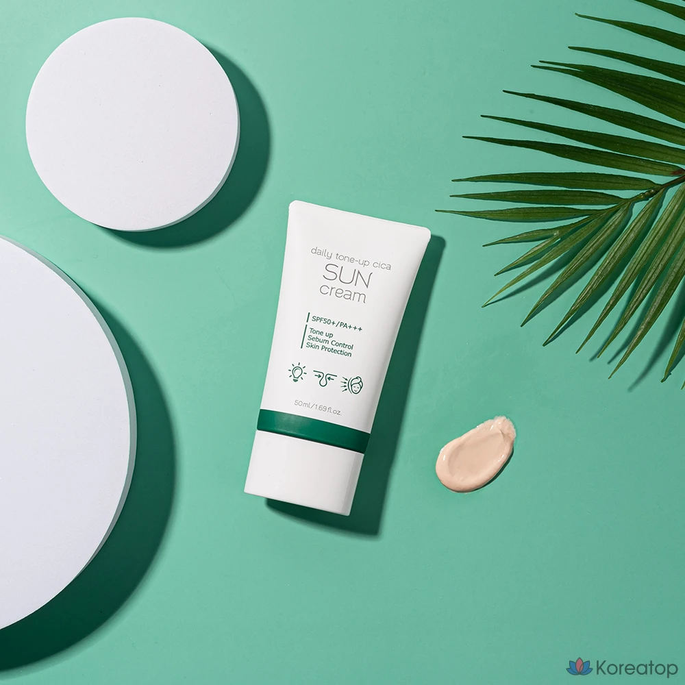 Солнцезащитный крем Prreti Daily Tone-Up Cica Sun Cream SPF50+ PA+++, 50 мл, 1 шт.