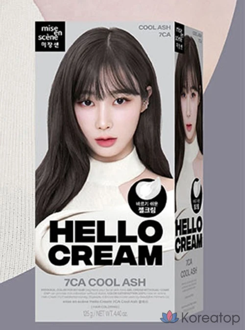 Крем-краска для волос Mise en Scene New Hello Cream, оттенок Cool Ash, 1 шт.