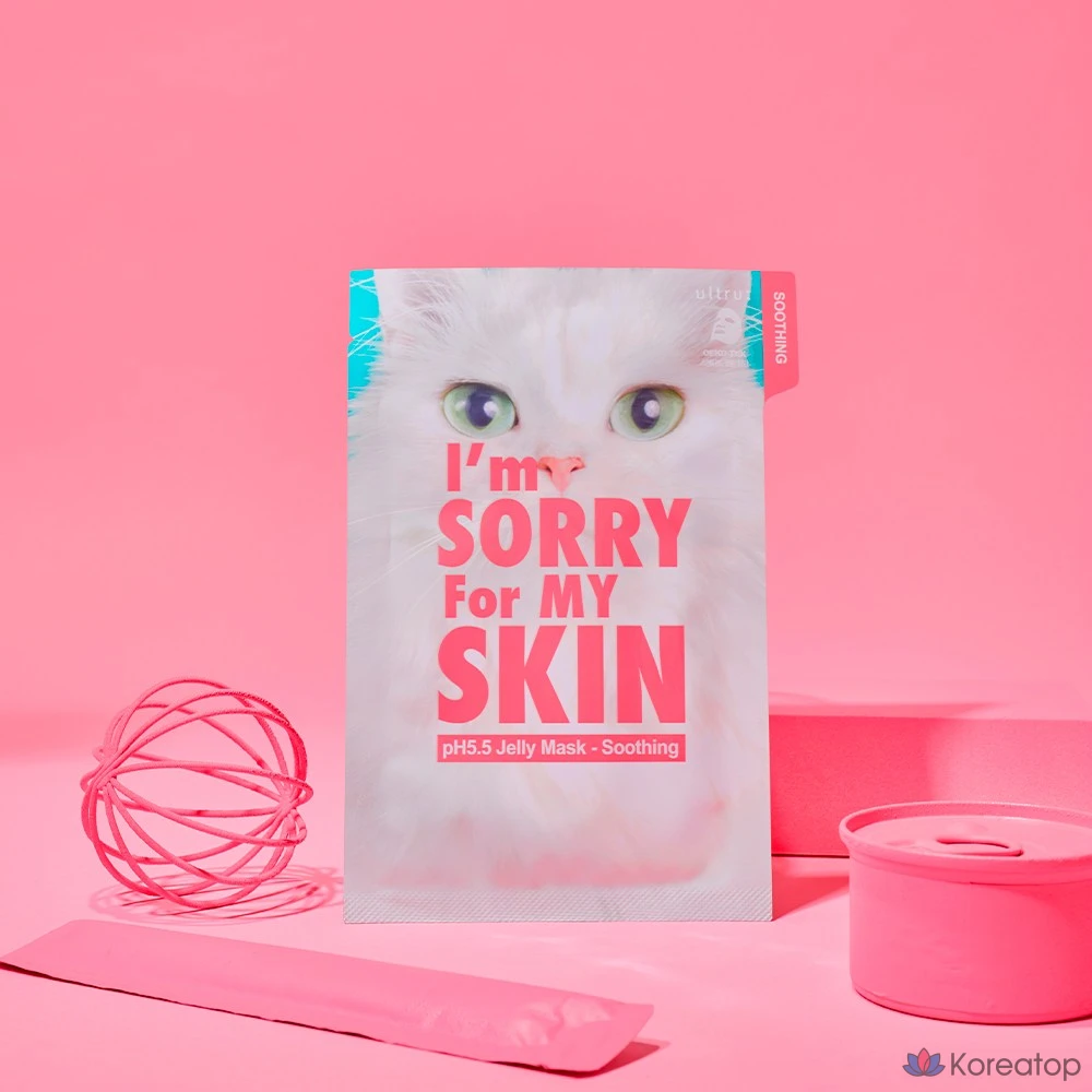 Тканевая маска для лица I'm Sorry for My Skin pH5.5 약산성 젤리마스크팩 수딩, 1 шт.