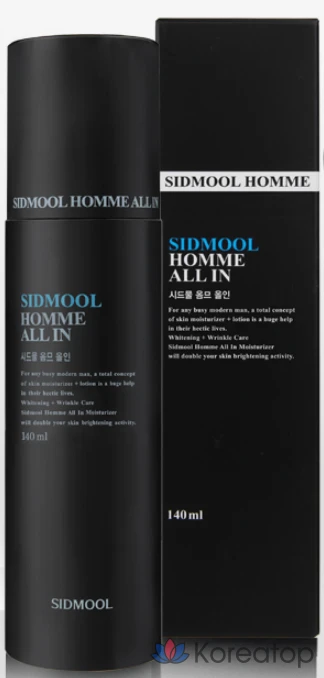 Увлажняющий крем для лица Sidmool Total Moisturizer Homme All-in, 140 мл, 1 шт.