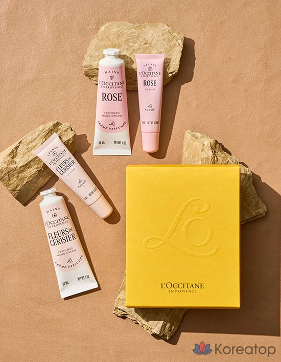 Крем для рук и бальзам для губ Loccitane Rose Perfumed Hand Cream &amp; Lip Balm Duo, 2 шт.