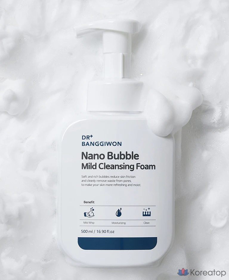 Очищающая пенка Dr. Banggiwon Nano Bubble Mild Cleansing Foam, 500 мл, 1 шт.