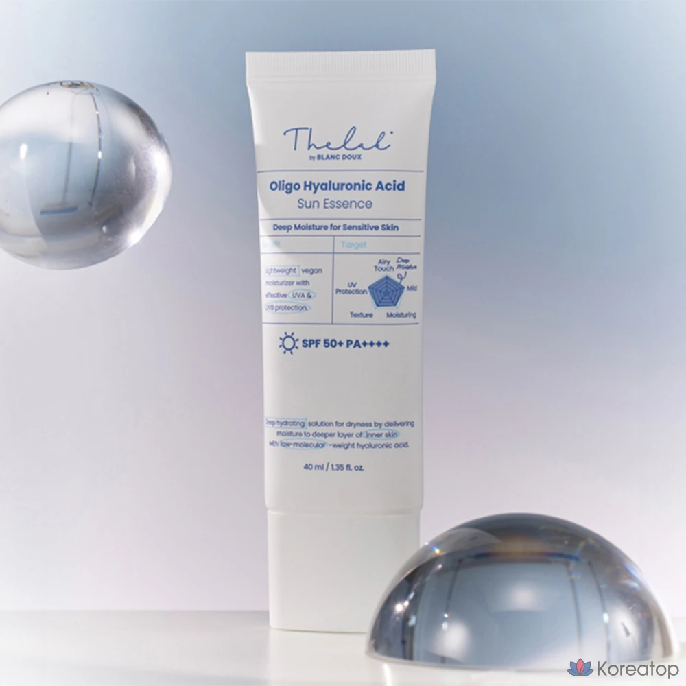 Солнцезащитная эссенция THE LAB by blanc doux Oligo Hyaluronic Acid Sun Essence SPF50+ PA++++, 40 мл, 1 шт.