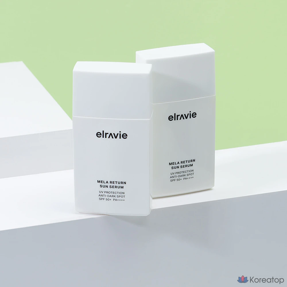 Солнцезащитный крем-сыворотка ELROEL Elravie Melariton Spot & Pore Care Sun Serum SPF50+ PA++++, 50 мл, 1 шт.